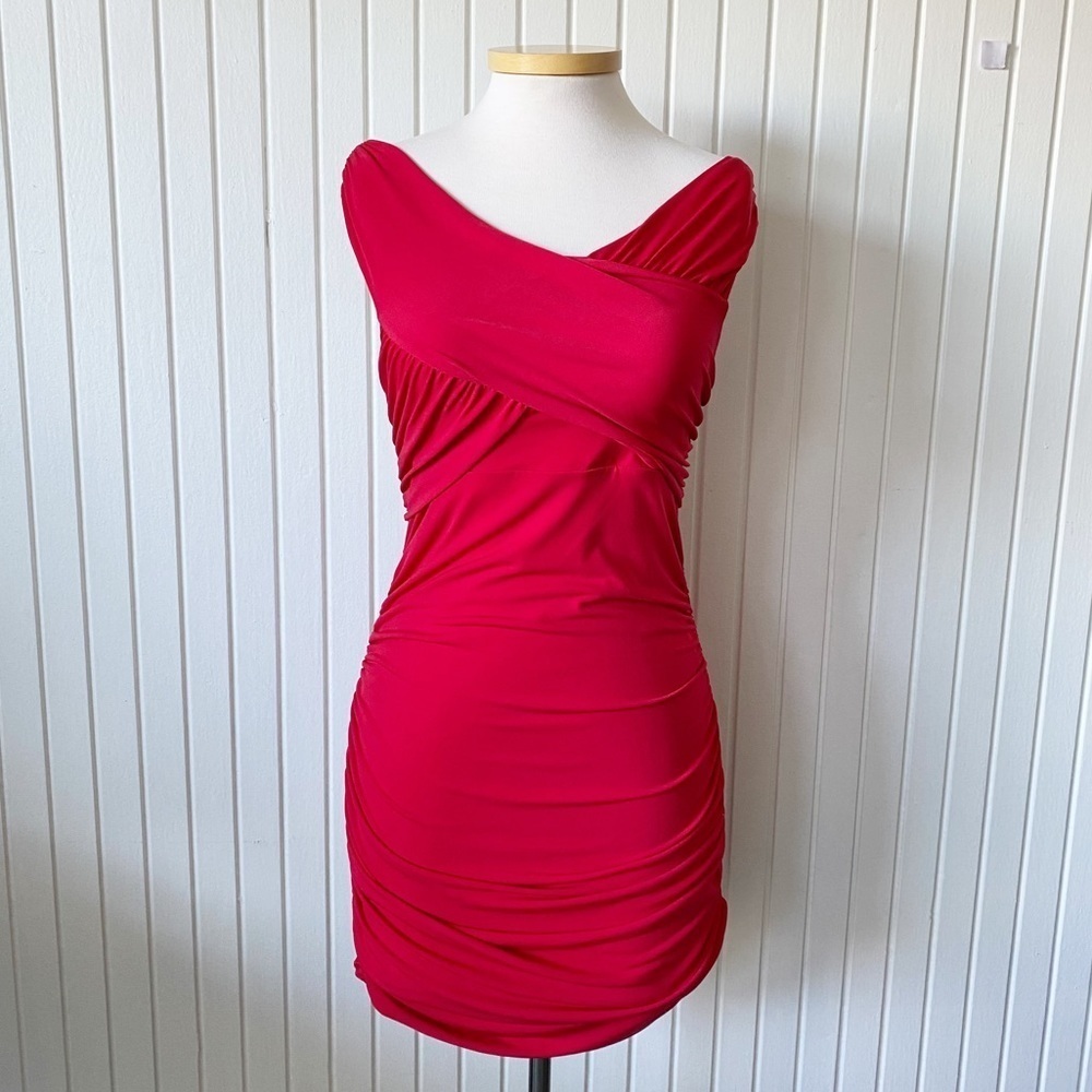 Guess Los Angeles Red Bodycon Dress Size Large